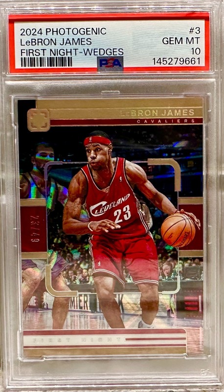 JERSEY # MATCH! 2024-25 Panini Photogenic LeBron James First Night 23/49! PSA 10