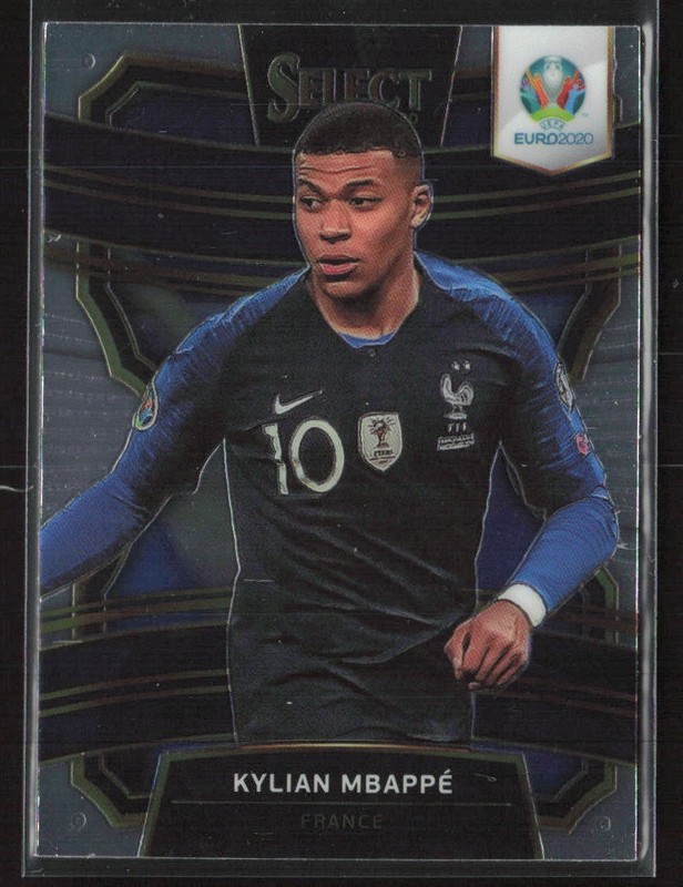 Kylian Mbappe 2020 Panini Select UEFA Euro #51b Nameplate color France