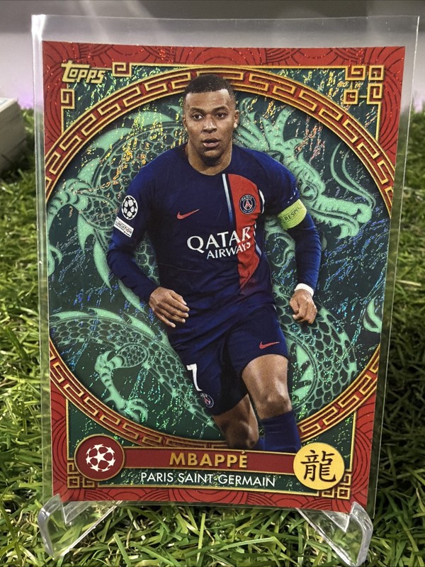 Kylian Mbappe Paris-Saint Germain 2023-24 Topps Jade ED Chinese New Year NY-2