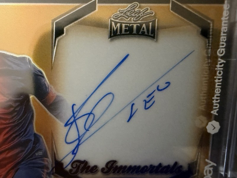 ✅ 2025 Leaf Metal The Immortals Gold LIONEL MESSI On Card Auto #/100 World Cup view 2