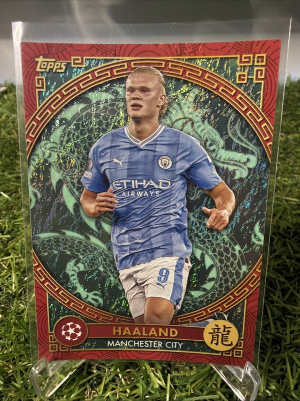 2023-24 Topps UEFA Jade Edition Erling Haaland Dragon New Year #NY-1 SP