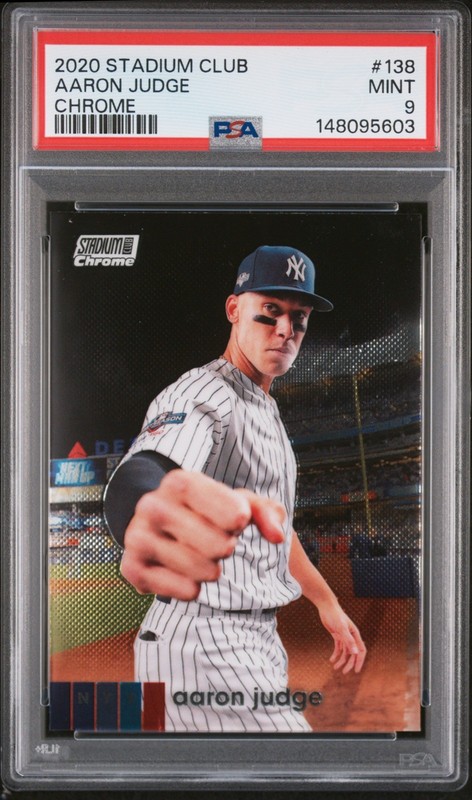 Aaron Judge - 2020 Stadium Club Chrome   PSA 9