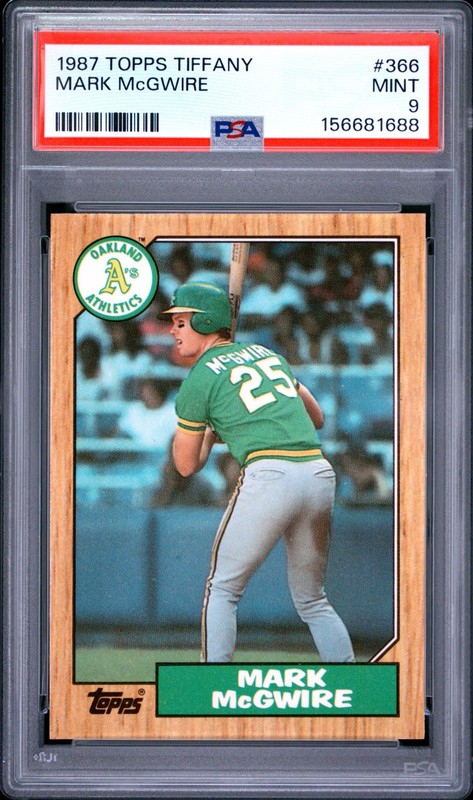 1987 Topps Tiffany Mark McGwire #366 PSA 9