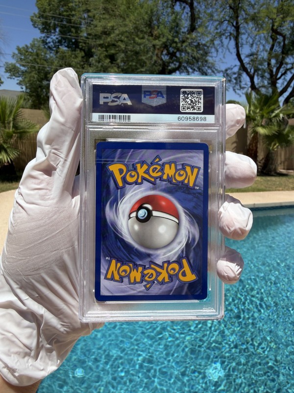 1999 Pokemon League Promo Pikachu #1 PSA 9 Mint WOTC Black Star Promo view 2