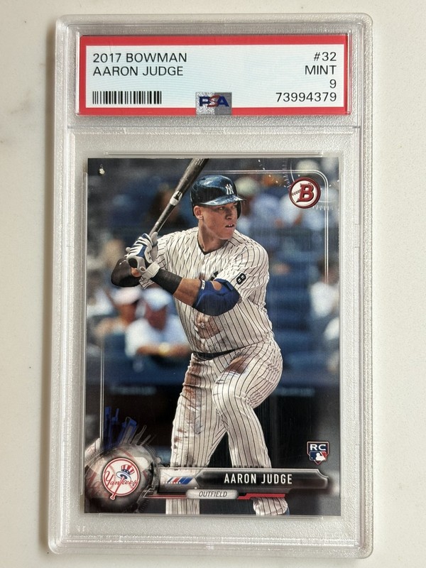 Aaron Judge 2017 Bowman #32 Rookie RC New York Yankees PSA 9 Mint