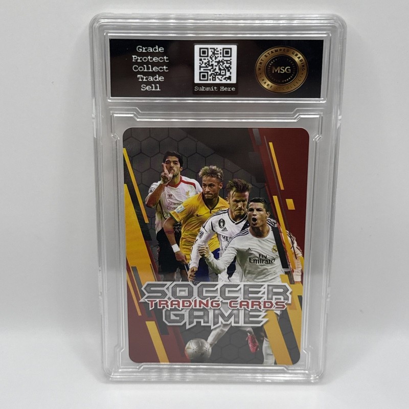 David Beckham - Holo Foil Soccer Card 2024 - Graded 10 England World Cup view 2