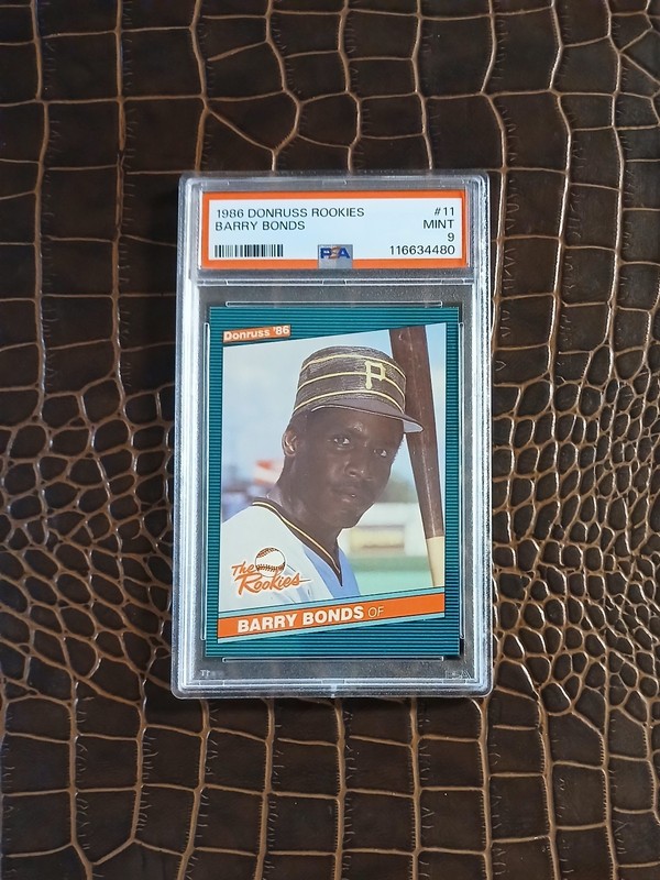 1986 Donruss Rookies #11 BARRY BONDS🏆PSA 9🏆HR King🎈