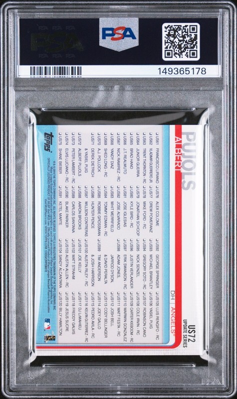 Albert Pujols - 2019 Topps Mini #US72  PSA 9 view 2
