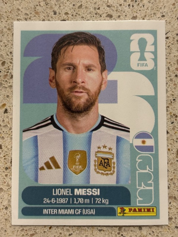 Lionel Messi Panini FIFA World Cup 26 2026 Sticker Argentina Inter Miami ARG17
