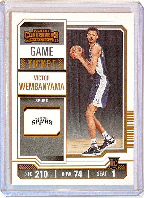 Victor Wembanyama ROOKIE CARD RC 2023-24 Contenders Game Ticket Bronze SP #11