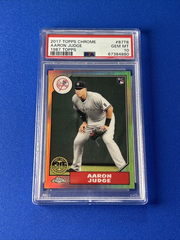 2017 Topps Chrome - 1987 Design Aaron Judge #87T-8 (RC) PSA 10