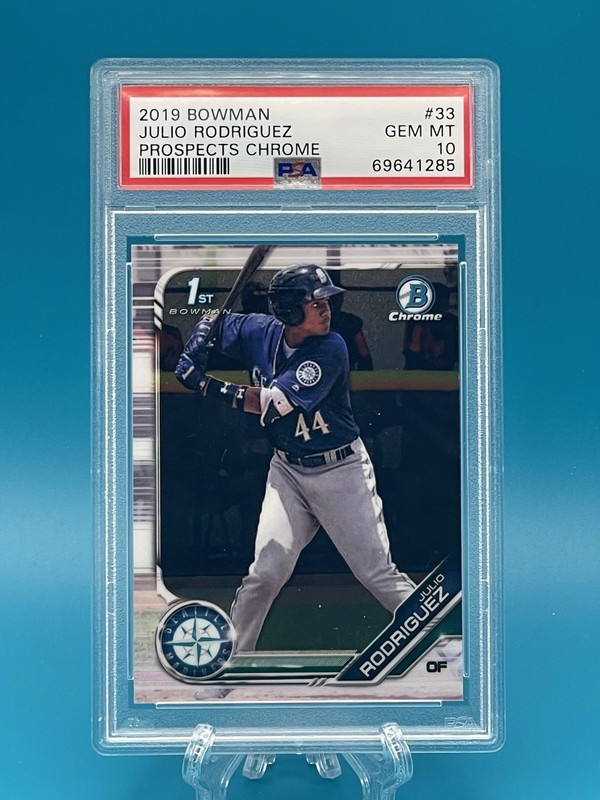 2019 Bowman Chrome Prospects 1st Julio Rodriguez #BCP-33 PSA 10