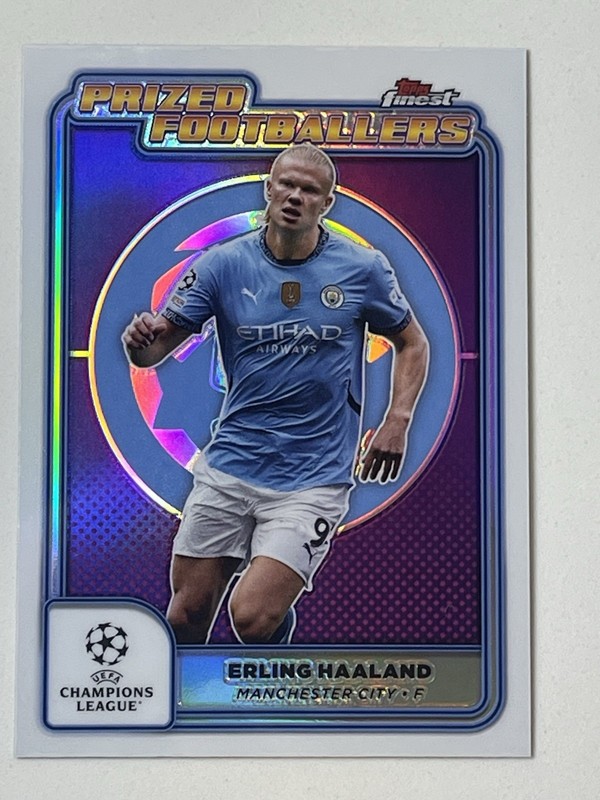 ERLING HAALAND 2024-25 Topps Finest UEFA Prized Footballers Insert #PF-22 NM/MT