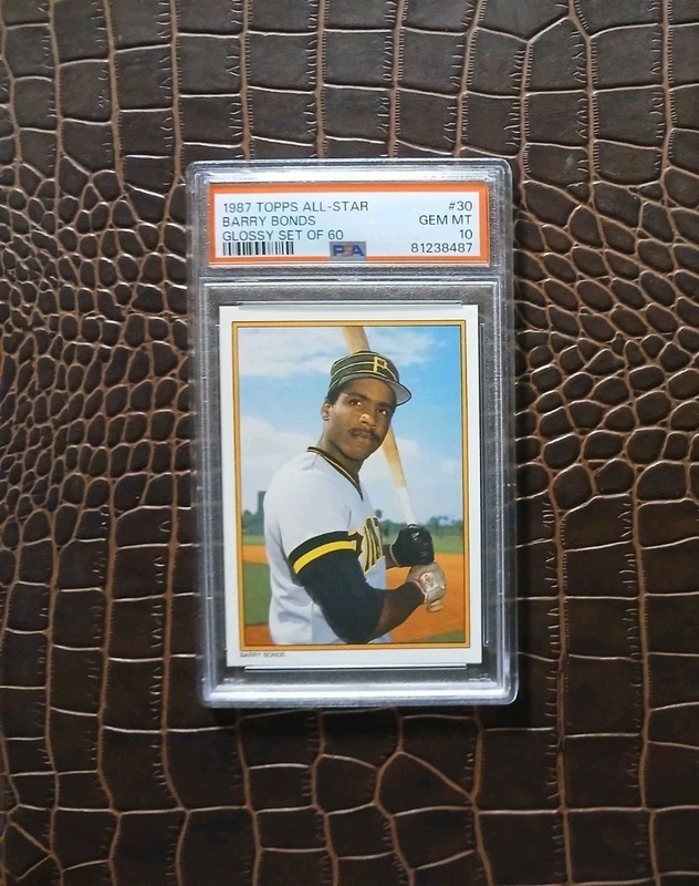 1987 Topps GLOSSY BARRY BONDS🏆PSA 10🏆RC🎈