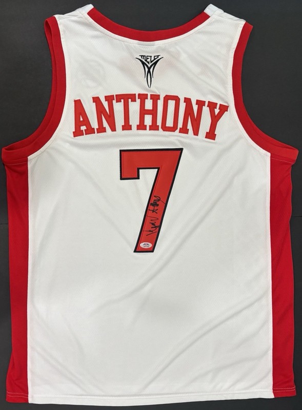 Kiyan Anthony Autographed/Signed Team Melo EYBL Jersey PSA Carmelo Son Syracuse view 2