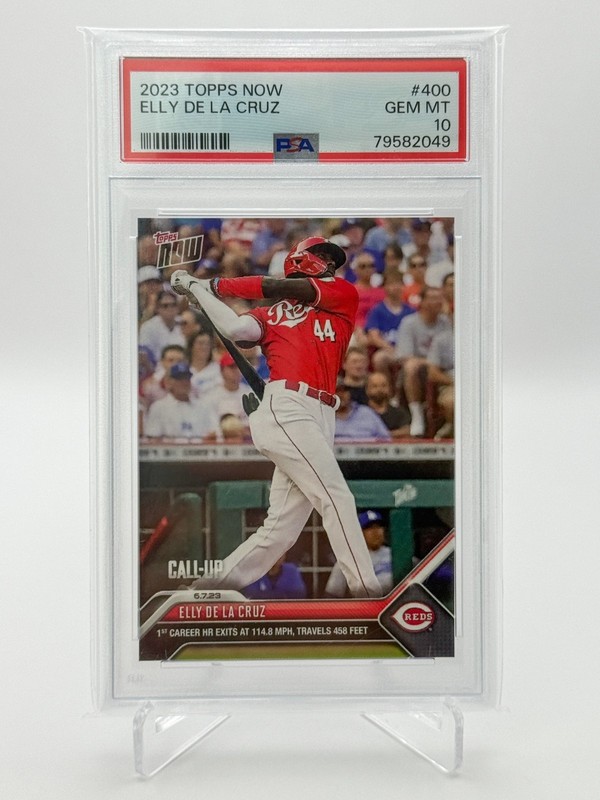 2023 Topps Now ELLY DE LA CRUZ #400 Call-Up Graded PSA 10 Gem Mt REDS view 1