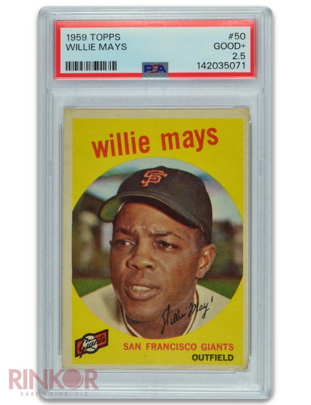 1959 Topps Willie Mays #50 PSA GOOD+ 2.5