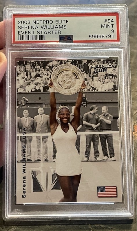 PSA 9 SERENA WILLIAMS 2003 NETPRO ELITE EVENT STARTER RC TENNIS CARD