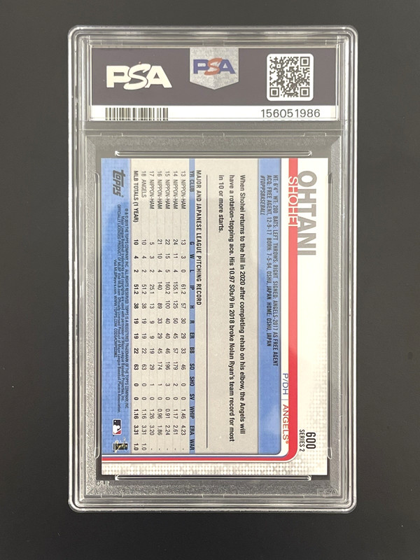 2019 Topps Shohei Ohtani #600 Rookie Cup PSA 8 NM-MT🔥 view 2