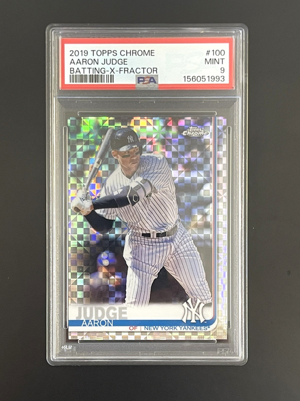2019 Topps Chrome Aaron Judge #100 X-Fractor PSA 9 MINT