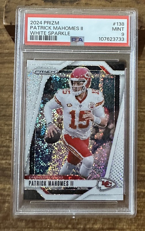 2024 Prizm Patrick Mahomes White Sparkle PSA 9 SSP