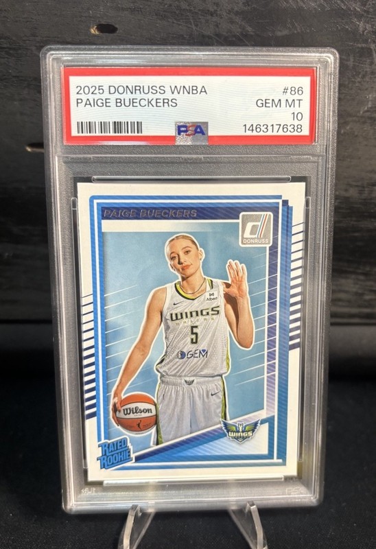 2025 Panini Donruss WNBA - Rated Rookie Paige Bueckers #86 (RC) PSA 10