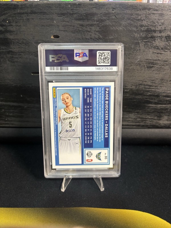 2025 Panini Donruss WNBA - Rated Rookie Paige Bueckers #86 (RC) PSA 10 view 2