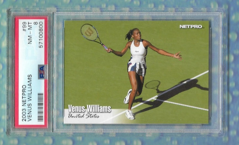 VENUS WILLIAMS 2003 NETPRO ROOKIE RC CARD #99 GRADED PSA 8 NM-MT! TENNIS STAR