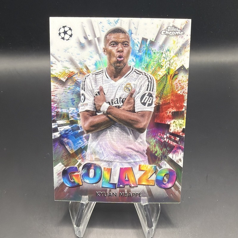 2024-25 Topps Chrome UEFA Club Competitions KYLIAN MBAPPE Golazo #GZ-21