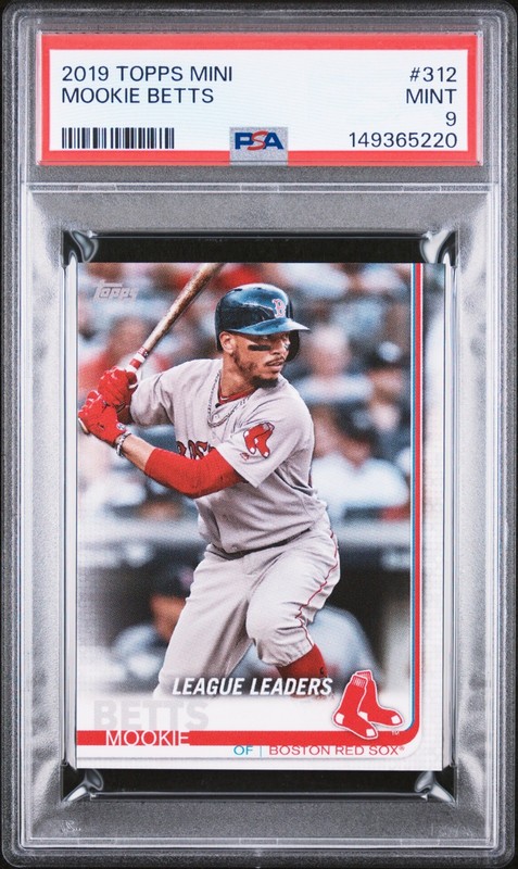 Mookie Betts - 2019 Topps Mini #312   PSA 9