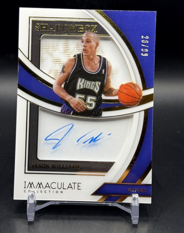 2021 Panini Immaculate Collection Shadowbox Signatures Jason Williams /99 Auto