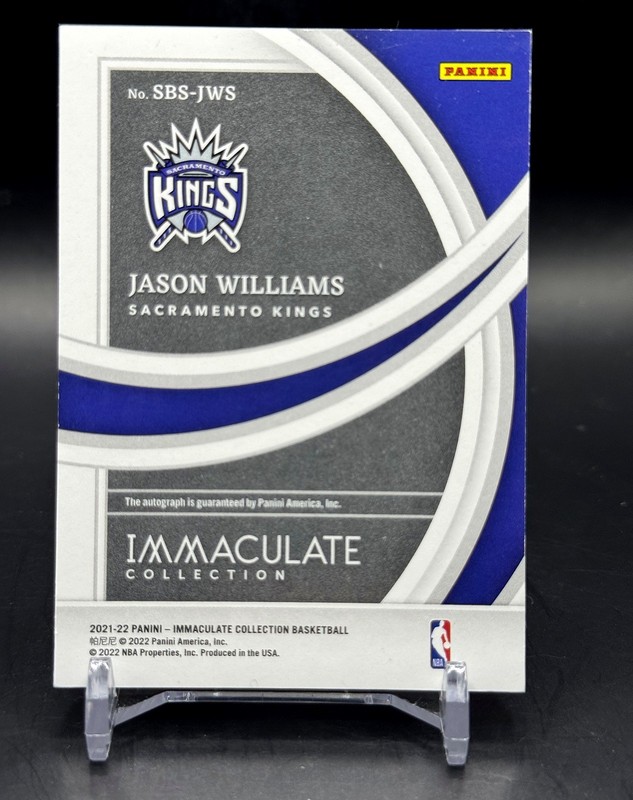 2021 Panini Immaculate Collection Shadowbox Signatures Jason Williams /99 Auto view 2