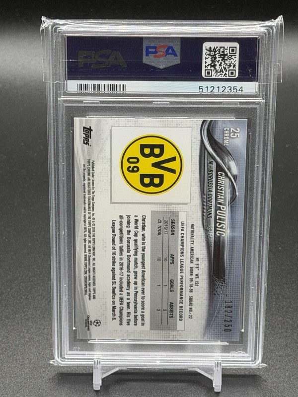 LIONEL MESSI 2017 TOPPS CHROME UEFA CHAMPIONS PROMOTIONAL SAMPLE #LM  PSA 10 view 2