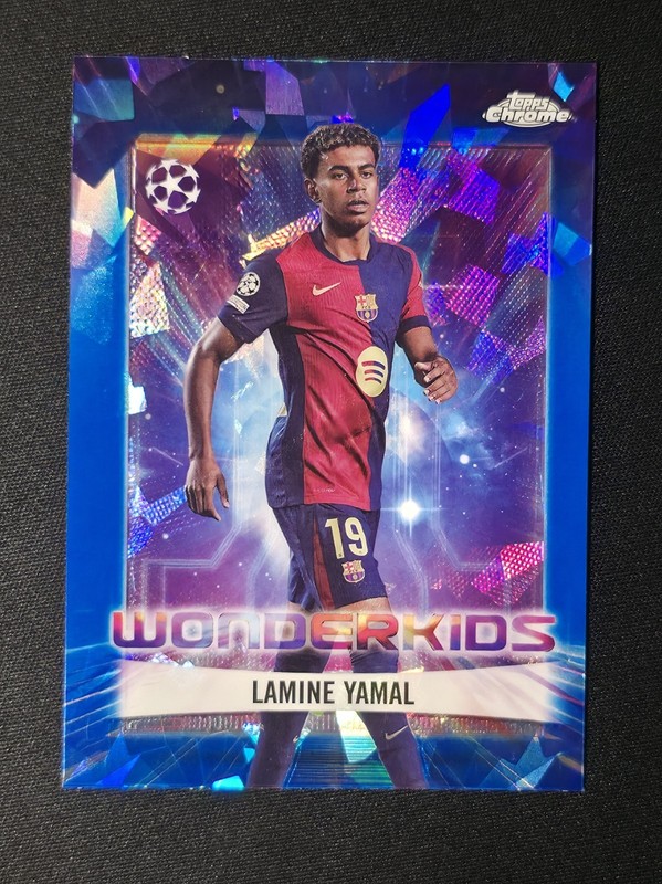 2024-25 Topps Chrome Sapphire Uefa CC Wonderkids Lamine Yamal #WK-1