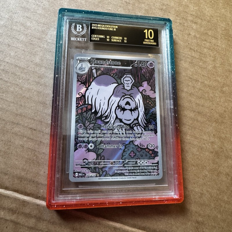 BGS 10 Black Label Houndstone 145/132 | Illustration Rare | Mega Evolution