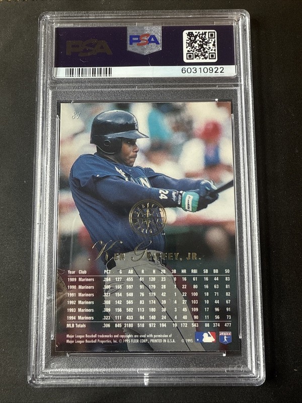 1995 Flair Ken Griffey Jr #81 PSA 9 Mint view 2