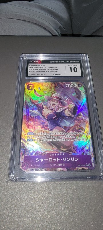 One Piece CCG Gem Mint 10 Charlotte Linlin EB03-034 Rare Alt Art Japanese