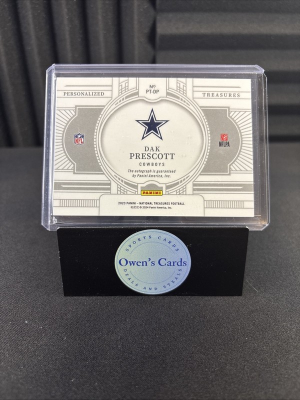 2023 Dak Prescott National treasures Personalized Treasures #/99 NT on Card Auto view 2