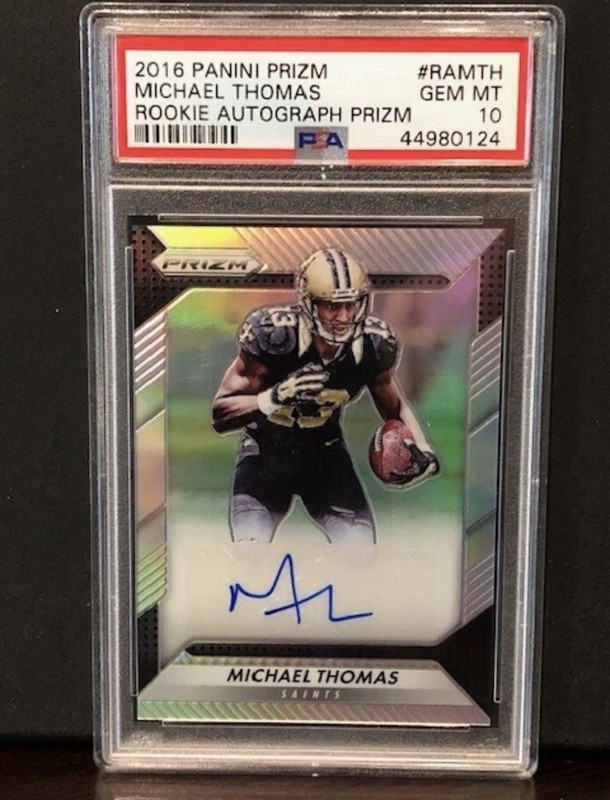 2016 Panini Prizm #RAMTH Michael Thomas RC Rookie Autograph AUTO PSA 10