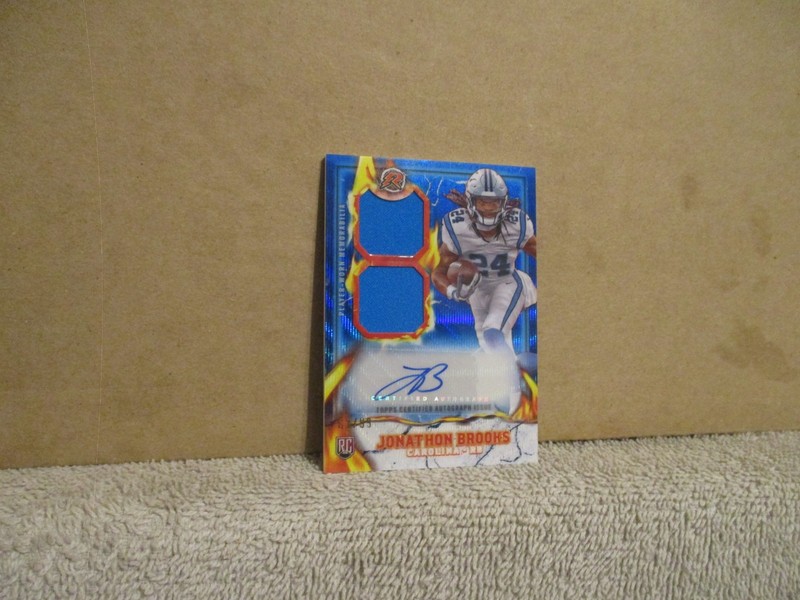 2025 TOPPS RESURGENCE IGNITE JONATHON BROOKS #IPA-JB RC DUAL PATCH AUTO 63/99