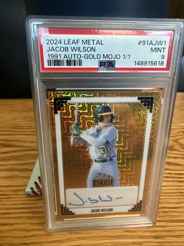 2024 Leaf Metal Jacob Wilson 1991 Auto Gold Mojo 1/1