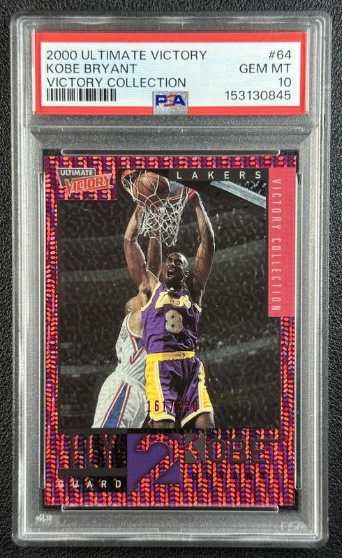 KOBE BRYANT PSA 10 2000-01 UPPER DECK ULTIMATE VICTORY #64 VICTORY COLL 161/350