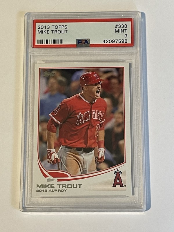 Mike Trout PSA 9 2013 Topps Free Ship