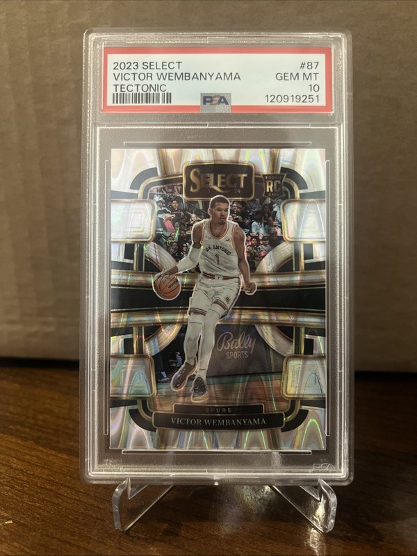 Victor Wembanyama Select Tectonic RC PSA 10