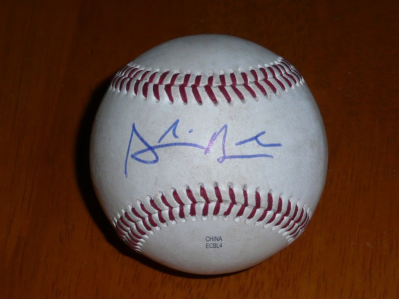ARCHIE BRADLEY Signed Game Used Midwest League MWL Baseball AUTO Ball Autograph