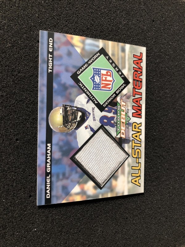 2002 Topps Debut DANIEL GRAHAM #AM-DGR All-Star Material GAME-USED JERSEY CARD view 2