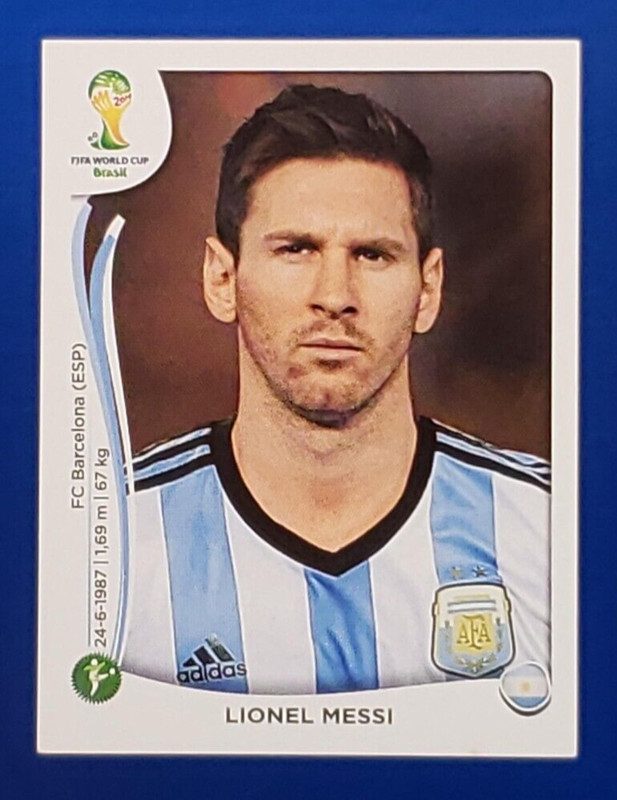 Lionel Messi #430 Argentina - 2014 Panini FIFA World Cup Brazil Sticker