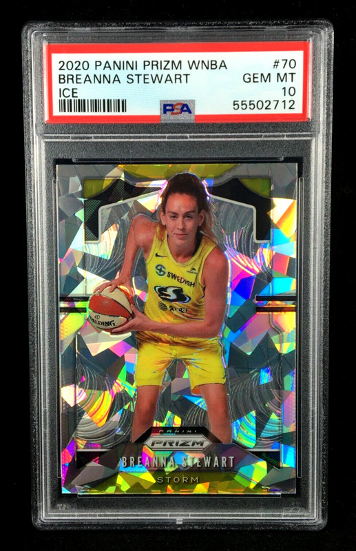 PSA 10 Pop 9 Breanna Stewart 2020 Panini WNBA Prizm ICE #70 Seattle Storm