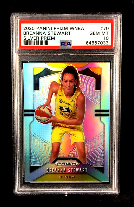 PSA 10 Pop 30 Breanna Stewart 2020 Panini WNBA Prizm SILVER #70 Seattle Storm