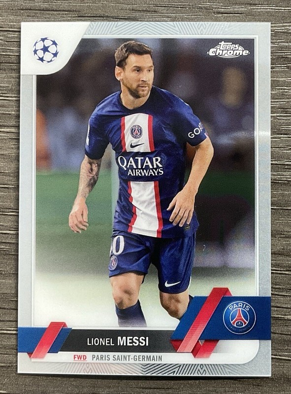 2022-23 Topps Chrome UEFA Soccer Lionel Messi #1 PSG